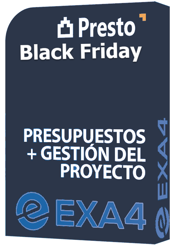 PRESTO BlackFriday: Presupuestos, Certificaciones e Informes (Opc. A) 2 AÑOS
