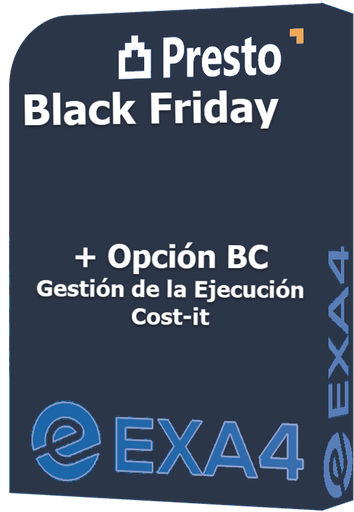 [PBF-ABC1] PRESTO BlackFriday (Opc. A) 1 AÑO + Gestión de la Ejecución + Cost-it